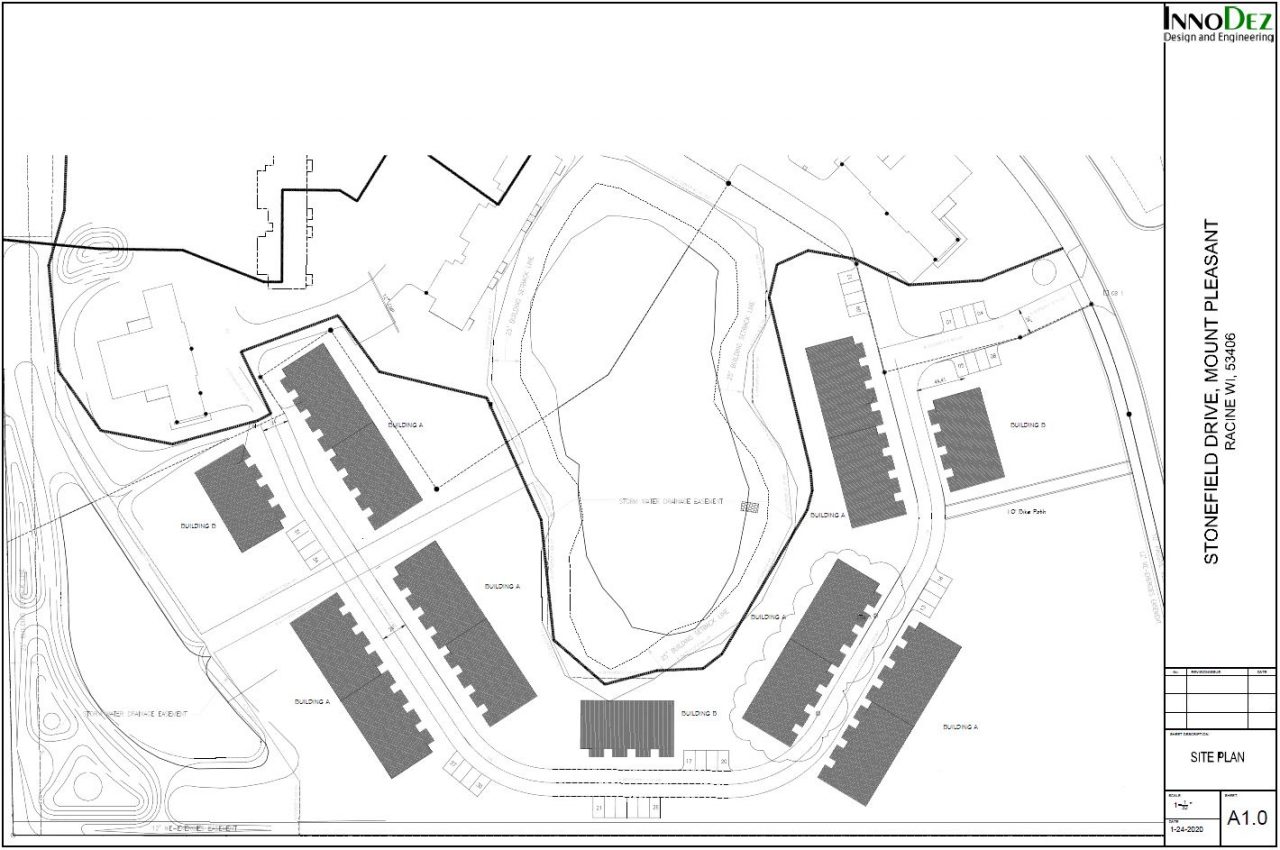 8 Unite Multifamily Site Plan