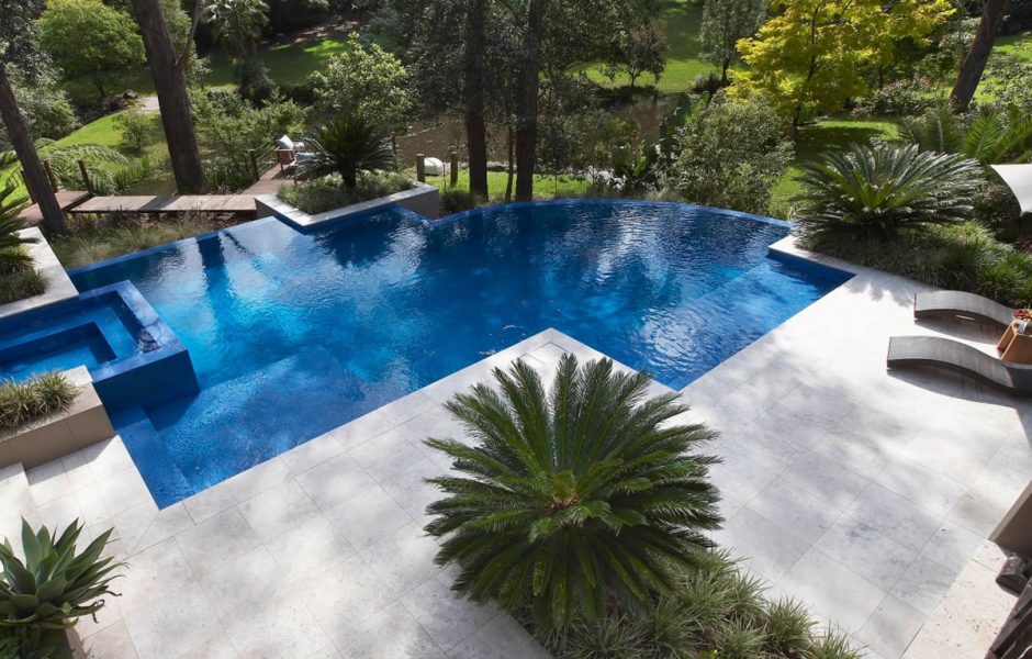 build your pool on a sloped yard