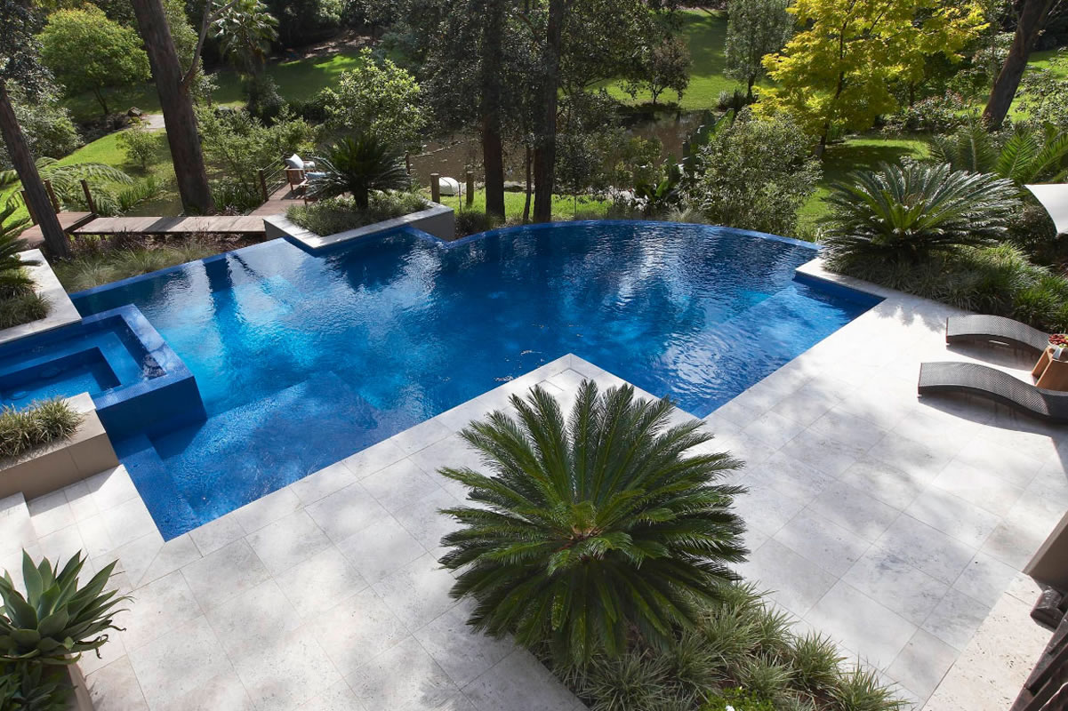 build your pool on a sloped yard