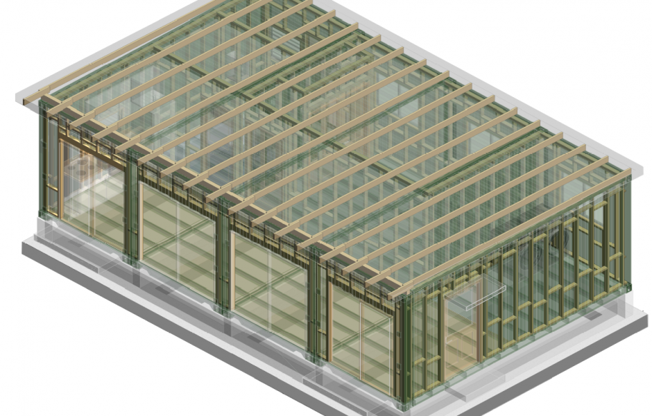Modular Container Layout-3D View Framing