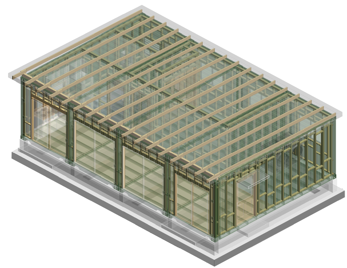 Modular Container Layout-3D View Framing