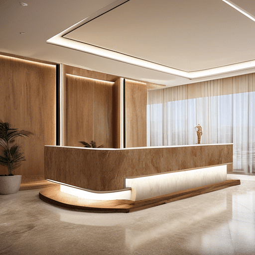 Podium Slab in Hotels